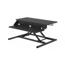 Luxor Adjustable Standing Desk Converter w/ Keyboard Shelf - 5" to 15 1/2"H, Black (CVTR PRO-BK) thumbnail 2