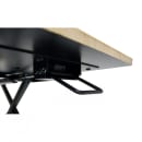 Luxor Adjustable Standing Desk Converter w/ Keyboard Shelf - 5" to 15 1/2"H, White Oak (CVTR PRO-WO) thumbnail 5