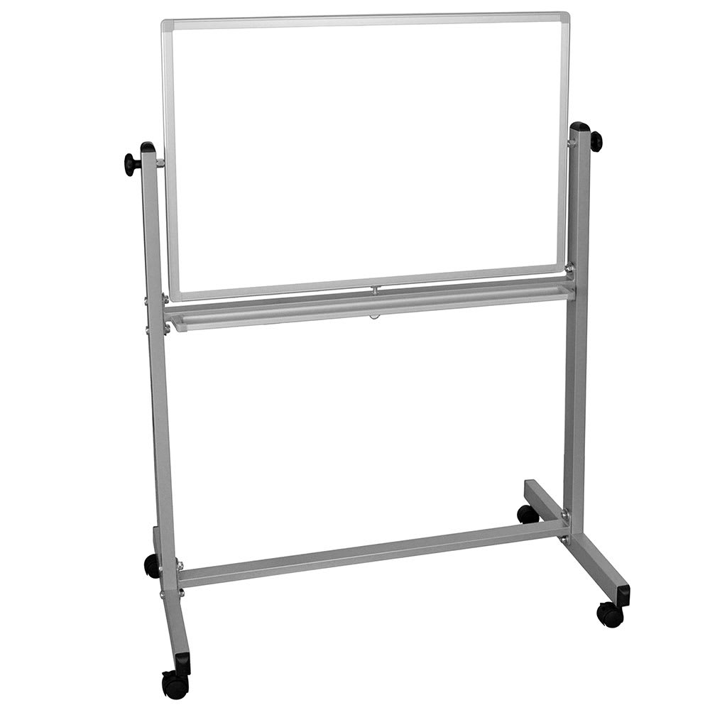 Luxor Reversible Magnetic Whiteboard w/ Aluminum Frame, 36 x 24" (MB3624WW)