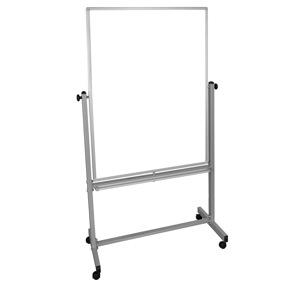 Luxor Reversible Magnetic Whiteboard w/ Aluminum Frame, 36x48" (MB3648WW)
