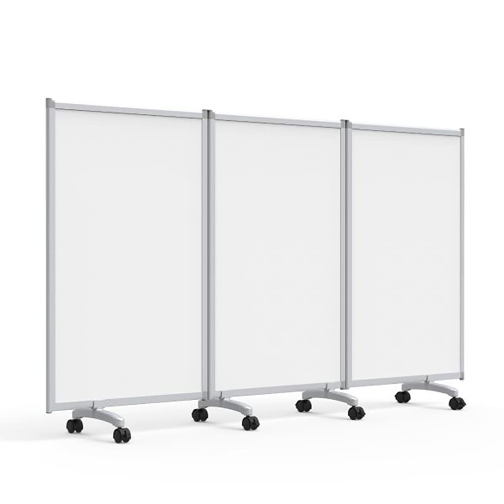 Luxor 3 Panel Magnetic Whiteboard w/ Aluminum Frame, 27 3/4" x 45 1/2" (MB9152WW)