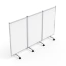Luxor 3 Panel Magnetic Whiteboard w/ Aluminum Frame, 27 3/4" x 45 1/2" (MB9152WW) thumbnail 2
