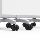 Luxor 3 Panel Magnetic Whiteboard w/ Aluminum Frame, 27 3/4" x 45 1/2" (MB9152WW) thumbnail 7