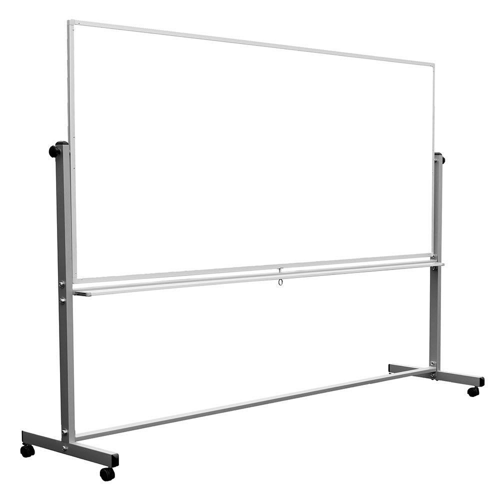 Luxor Reversible Magnetic Whiteboard w/ Aluminum Frame, 96" x 40" (MB9640WW)
