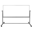Luxor Reversible Magnetic Whiteboard w/ Aluminum Frame, 96" x 40" (MB9640WW) thumbnail 2