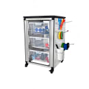 Luxor 28 3/4" Single Modular Classroom Storage Cabinet w/ (3) Large Bins, Steel (MBS-STR-11-3L) thumbnail 2