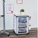 Luxor 28 3/4" Single Modular Classroom Storage Cabinet w/ (3) Large Bins, Steel (MBS-STR-11-3L) thumbnail 3