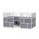Luxor Modular Room Divider Starter Wall w/ PET & Acrylic Panels, 53"W x 48"H (MW-5348-FCG) thumbnail 6