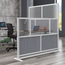 Luxor Modular Room Divider Add On Wall w/ PET & Acrylic Panels, 53"W x 48"H (MW-5348-XFCG) thumbnail 4