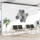 Luxor Reclaim® Stick On Decorative Acoustic Panel Kit, Ocean Foam (RCLMHEX001) thumbnail 2