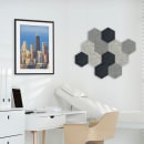 Luxor Reclaim® Stick On Decorative Acoustic Panel Kit, Ocean Foam (RCLMHEX001) thumbnail 3