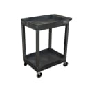 Luxor 2 Level Plastic Utility Tub Cart w/ 500 lb Capacity, Raised Ledges (SEC11HD-B) thumbnail 2