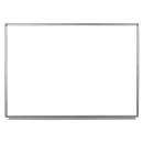 Luxor 48x36" Painted Steel Magnetic White Board w/ Aluminum Frame & Tray (WB4836W) thumbnail 2