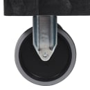 Luxor 2 Level Polymer Utility Cart w/ 500 lb Capacity - Raised Ledges, Black (XLC11-B) thumbnail 3