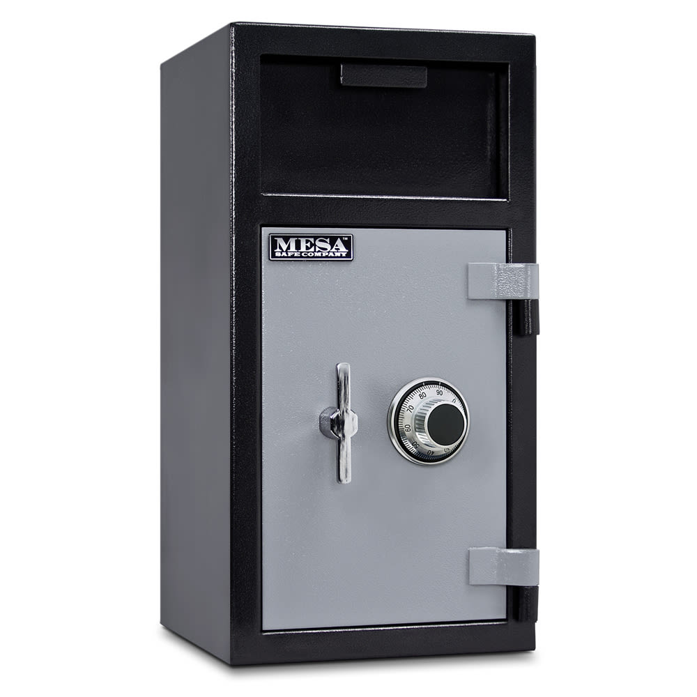 Mesa MFL2714C-ILK BLKGR 1.3 cu ft 2 Compartment Drop Safe w/ Combination Lock