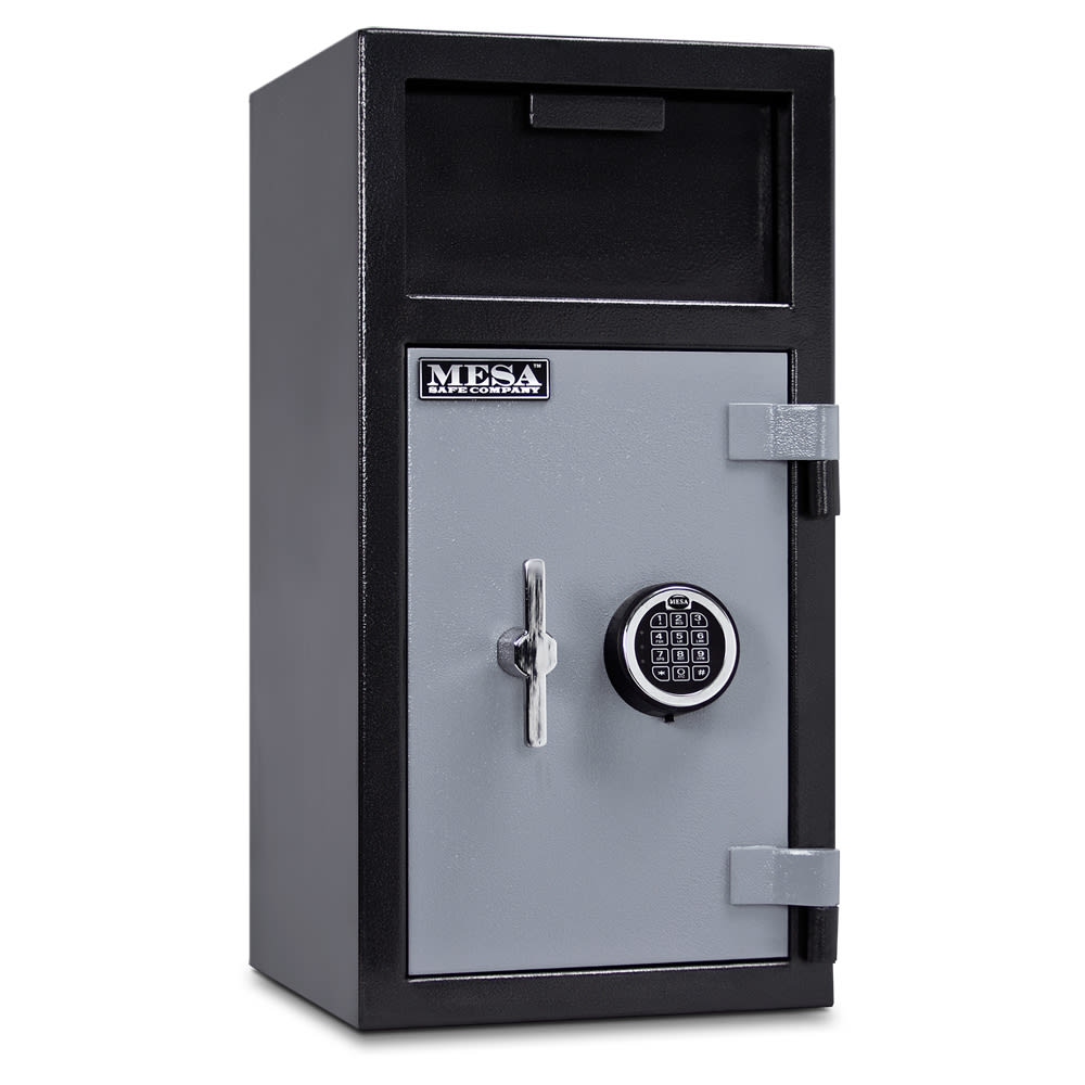 Mesa MFL2714E-ILK BLKGR 1.3 cu ft 2 Compartment Drop Safe w/ Electronic Lock