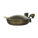 Spring USA 2382-567/36 15 1/4" Steel Sauteuse Pan Chafing Dish - Induction Ready, Bronze w/ Chrome Accents thumbnail 2