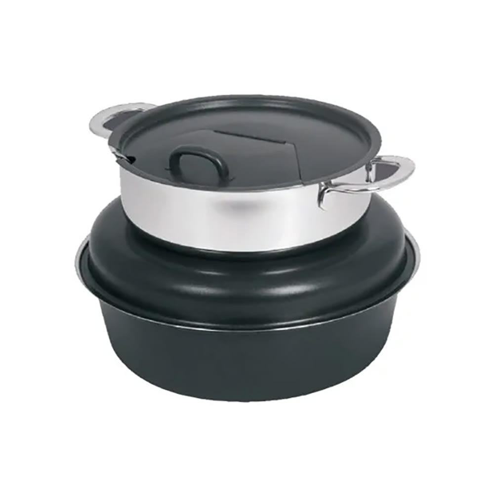 Spring USA 2385-897/6 6 qt Soup Tureen - Induction Ready, Titanium w/ Gold Accents