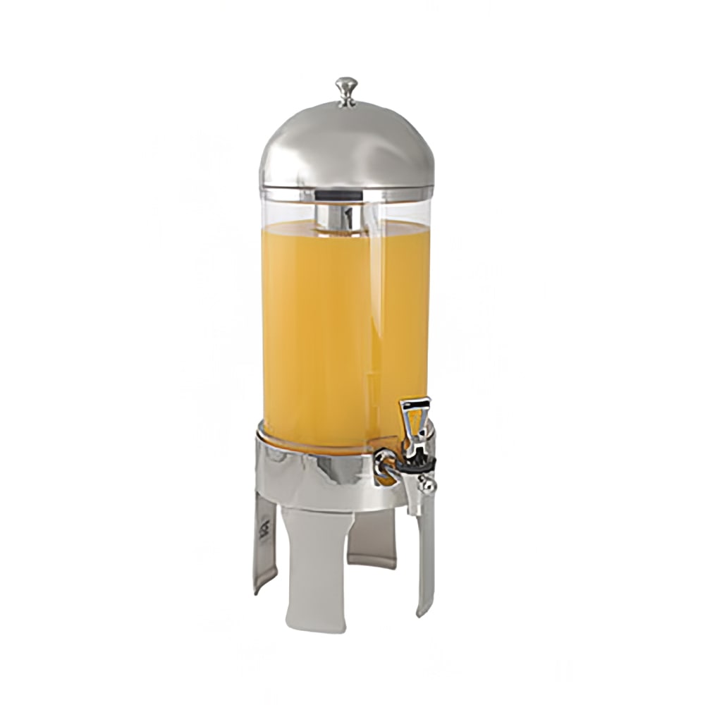 Spring USA 2511-6/4 4 liter Beverage Dispenser w/ Ice Tube - Plastic Container, Stainless Base