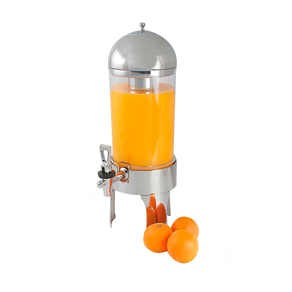 Spring USA 2511-6/7 7 liter Beverage Dispenser w/ Ice Tube - Plastic Container, Stainless Base