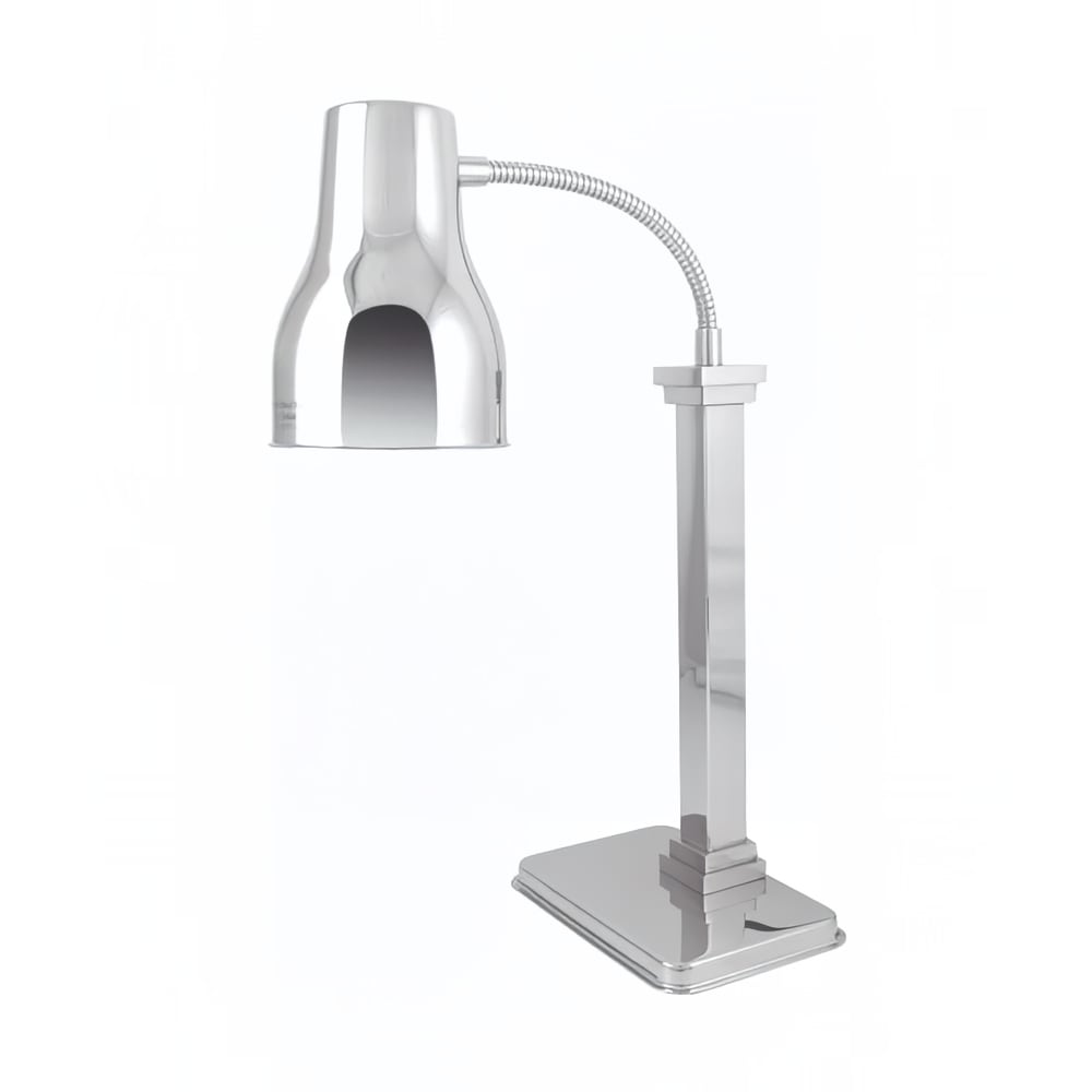 Spring USA 2791-6E 1 Bulb Heat Lamp w/ Flexible Arm, Polished Stainless, 110/120v