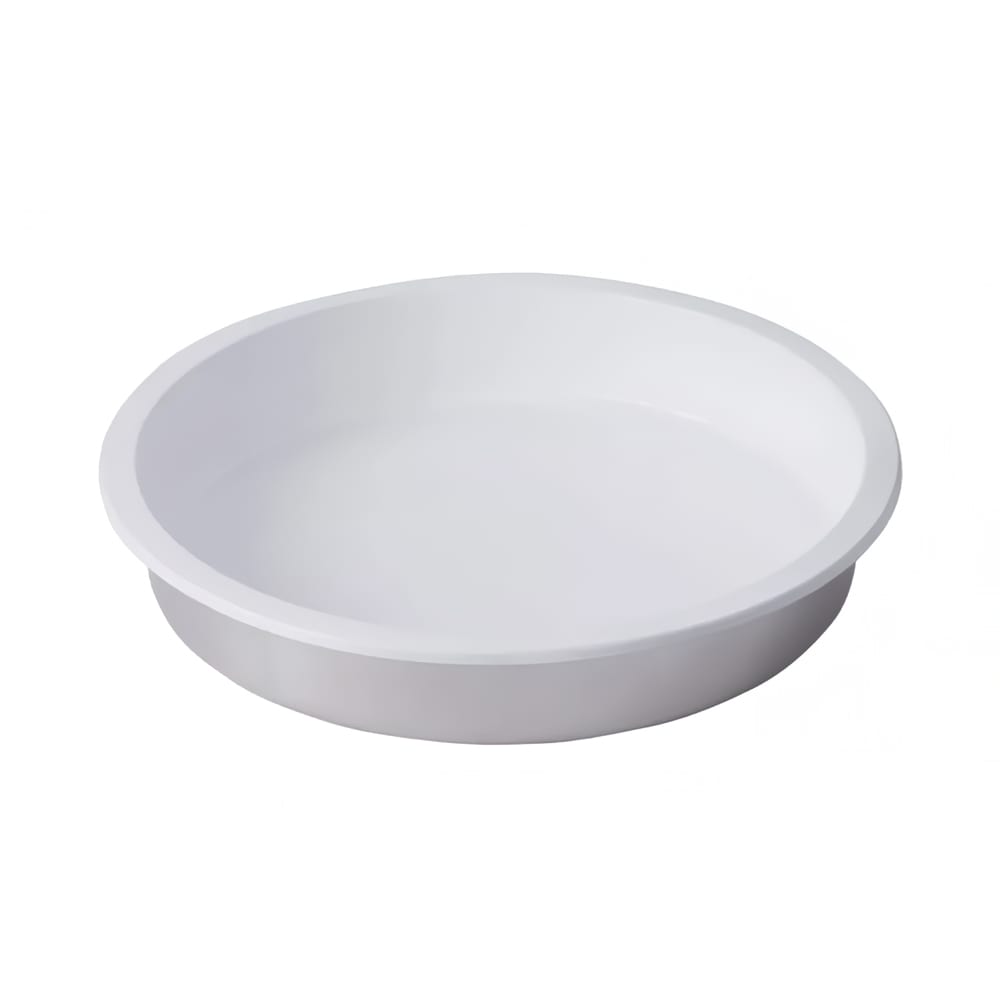 Spring USA 572-62 6 qt Round Chafer Food Pan w/ White Coated Interior, Stainless