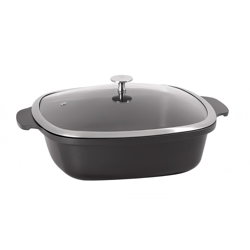 Spring USA 8268-8/28 4 qt Casserole Pan w/ Cover - Induction Ready, Aluminum/Ceramic, Titanium