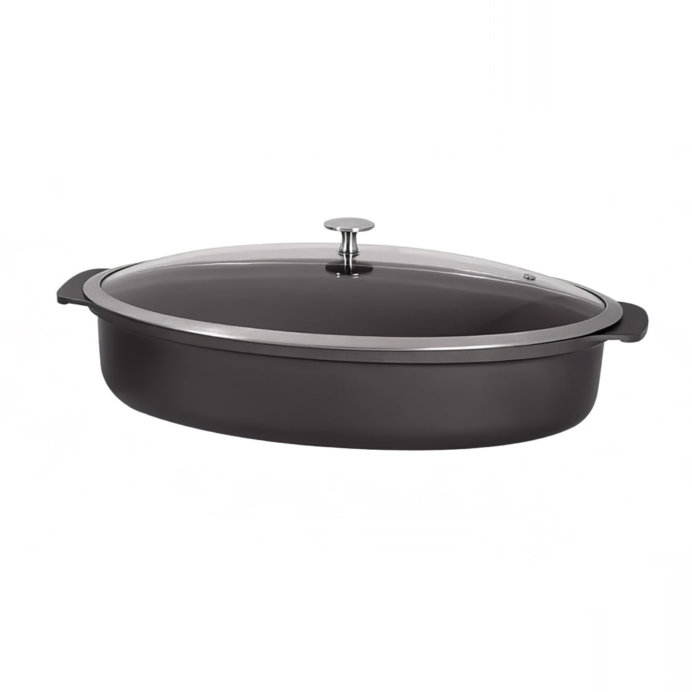 Spring USA 8270-8/38 8 qt Oval Roasting Pan w/ Cover - Induction Ready, Aluminum/Ceramic, Titanium