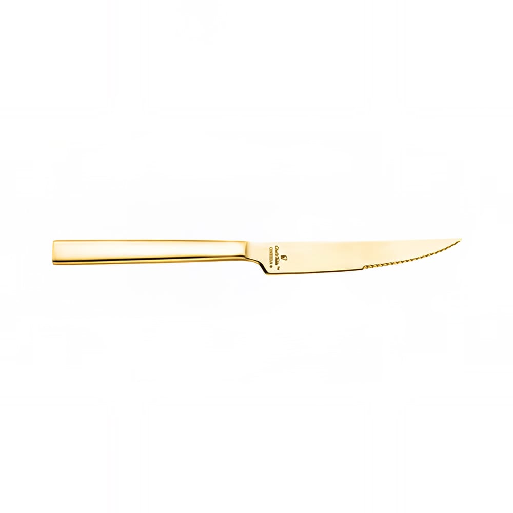 Oneida 10" Steak Knife with 18/0 Stainless Grade, Chef's Table Gold™ Pattern (B408KSSF)