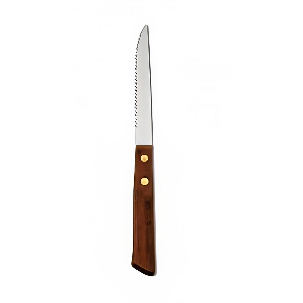 Oneida 8" Steak Knife with Stainless Blade & Wood Handle, Econoline Pattern (B614KSSF)