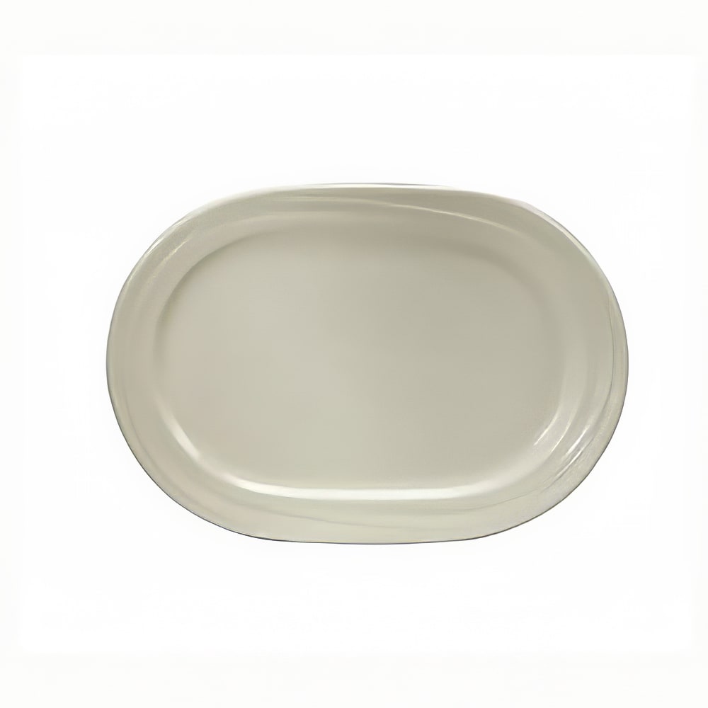 Oneida Oval Espree Serving Platter - 11 3/4" x 8 1/2", China, Cream White (F1040000361)