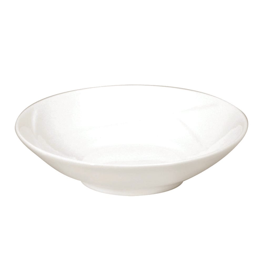 Oneida 6 1/2 oz Round Vision Fruit Bowl - Bone China, Warm White (F1150000710)