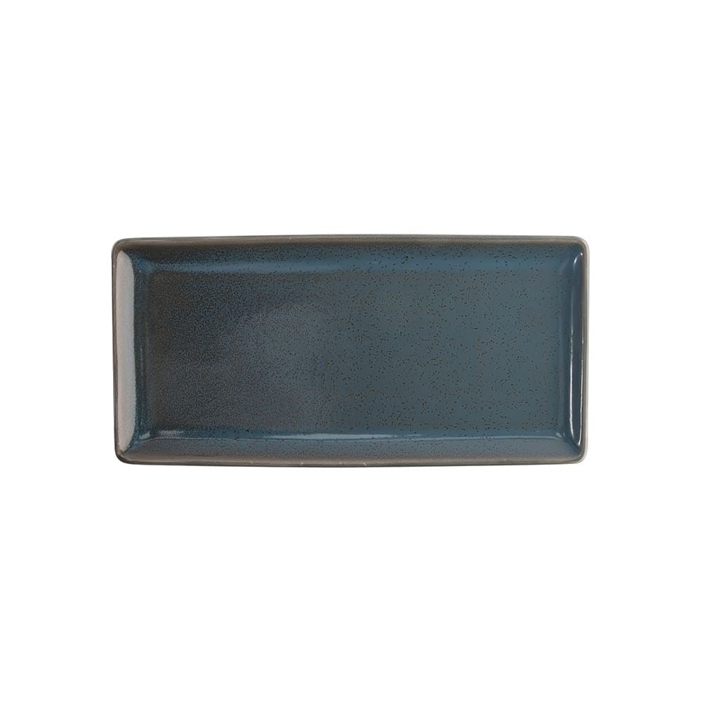 Oneida Rectangular Terra Verde Appetizer Tray - 13" x 6 1/4", Porcelain, Dusk (F1493020412)