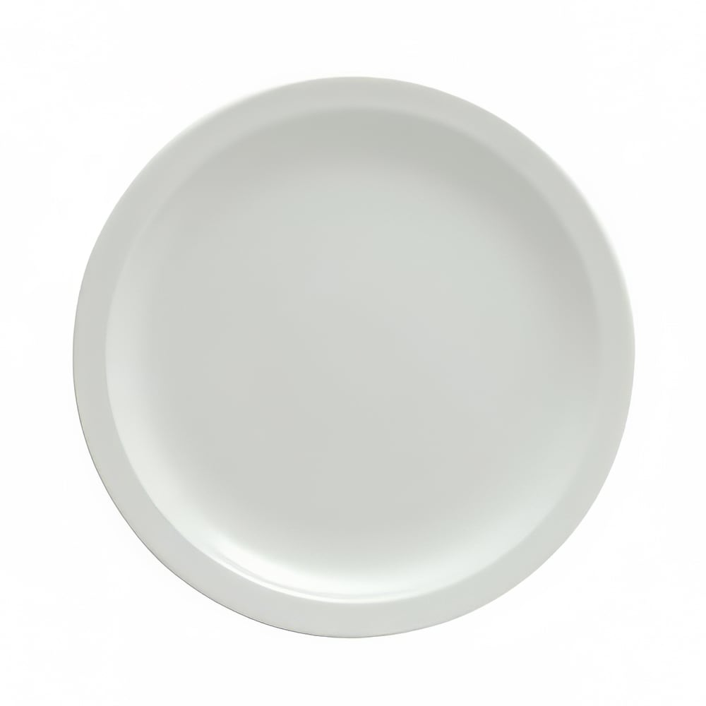 Oneida 9 1/2" Round Buffalo Plate - Porcelain, Bright White (F8000000143)
