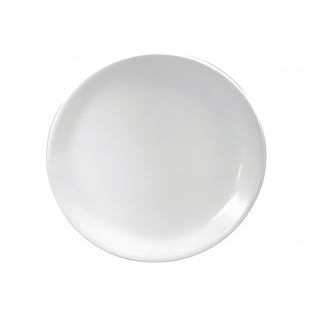 Oneida 10 1/2" Round Buffalo Plate - Porcelain, Bright White (F8000000151C)