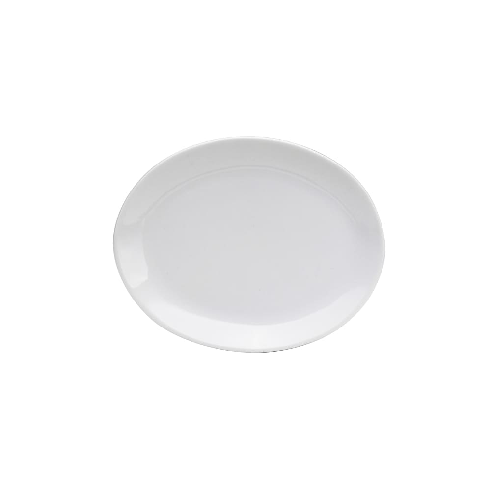 Oneida Oval Buffalo Euro Platter - 13" x 10 3/8", Porcelain, Bright White (F8000000370)
