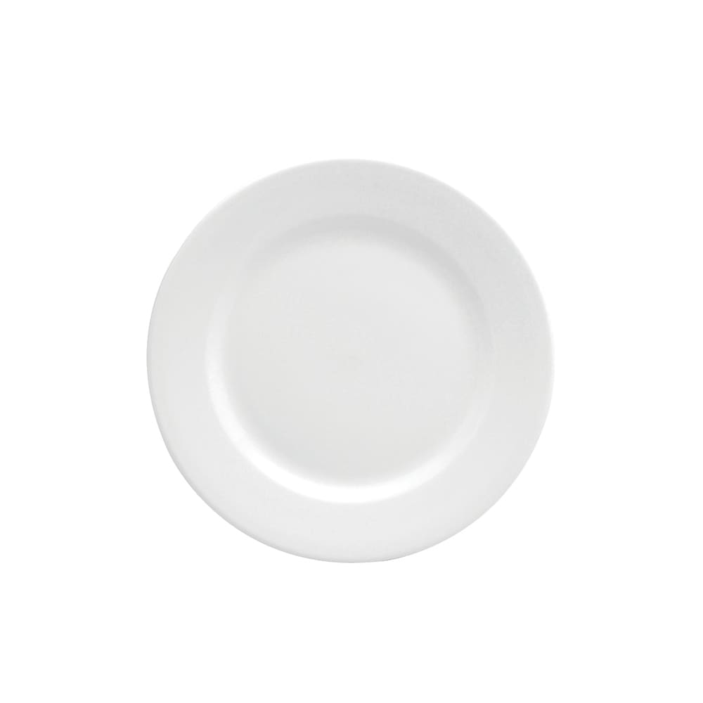 Oneida 7 1/2" Round Buffalo Plate - Porcelain, Bright White (F8010000124)
