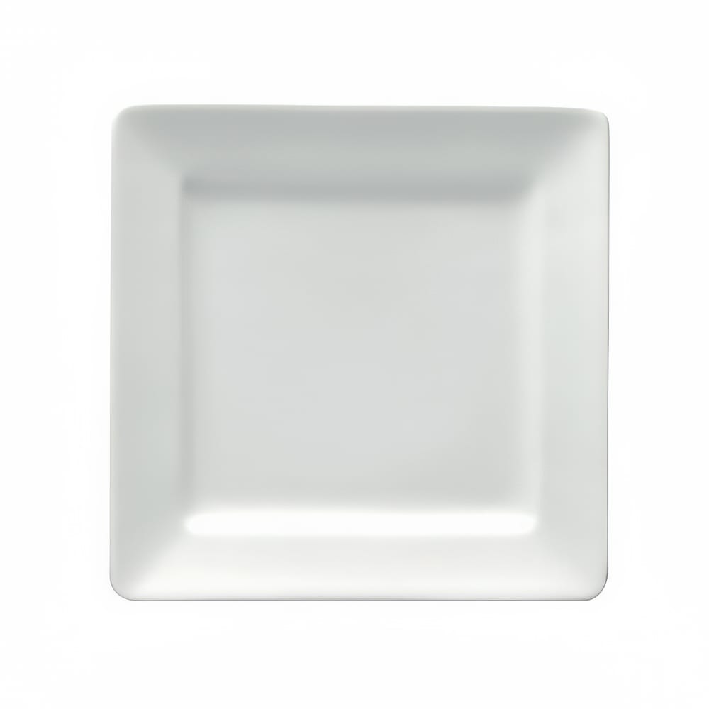 Oneida 7 1/4" Square Buffalo Plate - Porcelain, Bright White (F8010000127S)