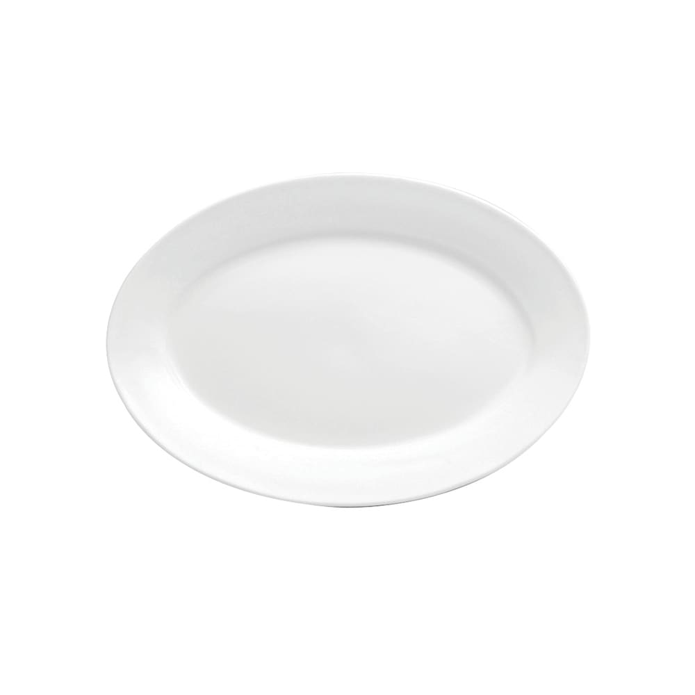 Oneida Oval Buffalo Platter - 9 5/8" x 6 3/4", Porcelain, Bright White (F8010000344)