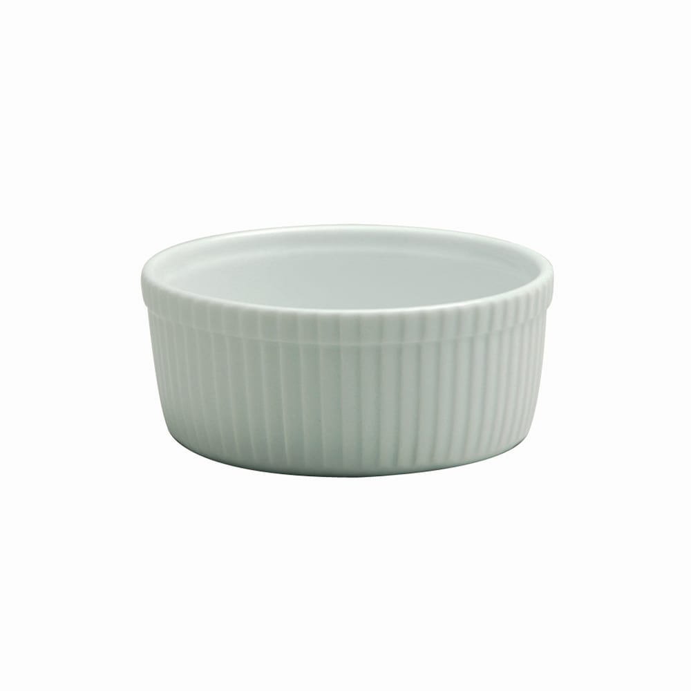 Oneida 10 oz Round Souffle Dish - Porcelain, Bright White (F8010000603)