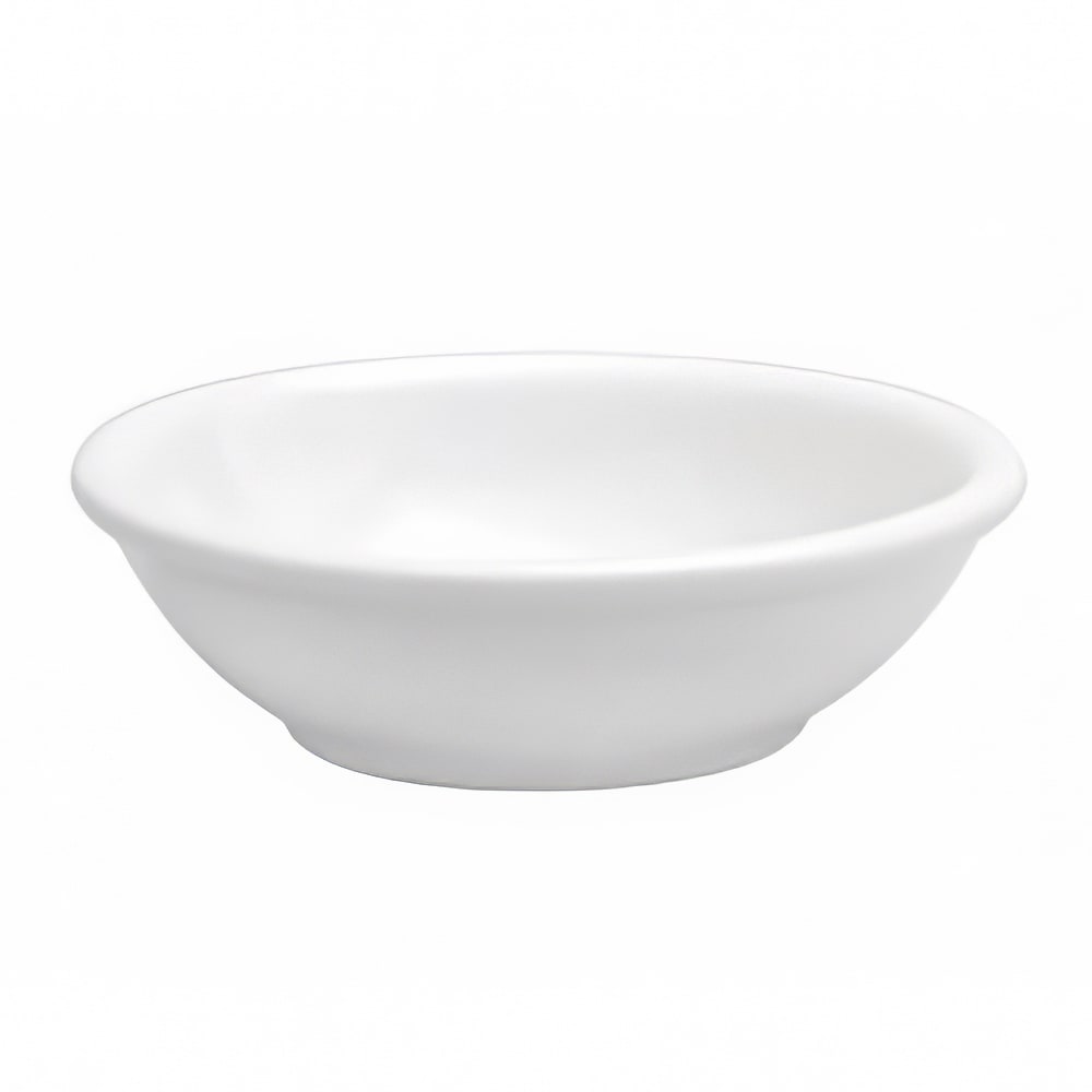 Oneida 6 1/2 oz Round Buffalo Fruit Bowl - Porcelain, Bright White (F8010000711)