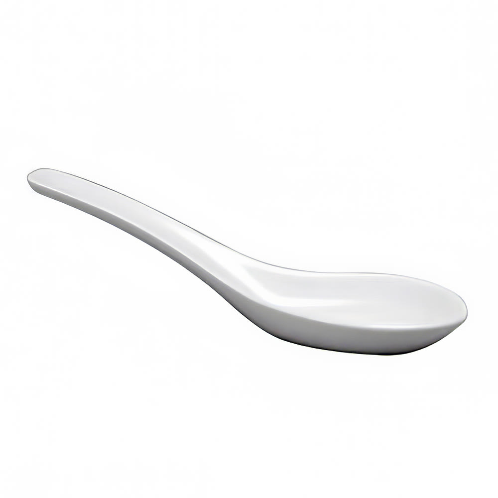 Oneida 5" Buffalo Chinese Soup Spoon - Porcelain, Bright White (F8010000794)