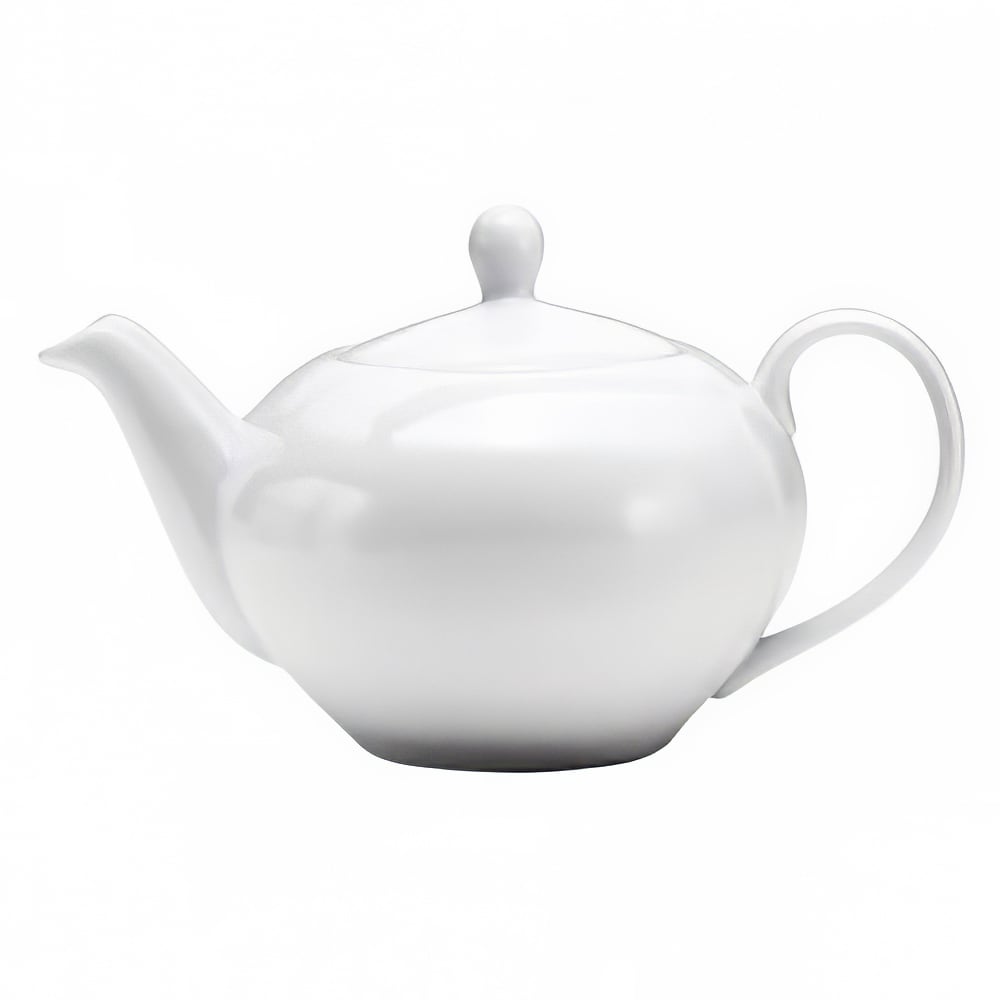 Oneida 15 1/4 oz Buffalo Teapot - Porcelain, Bright White (F8010000860)
