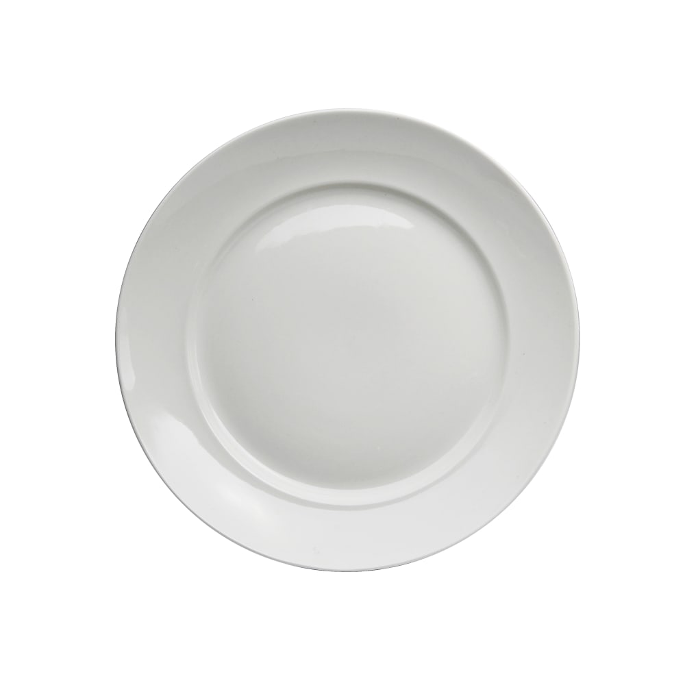 Oneida 10 5/8" Round Buffalo Plate - Porcelain, Cream White (F9010000153)