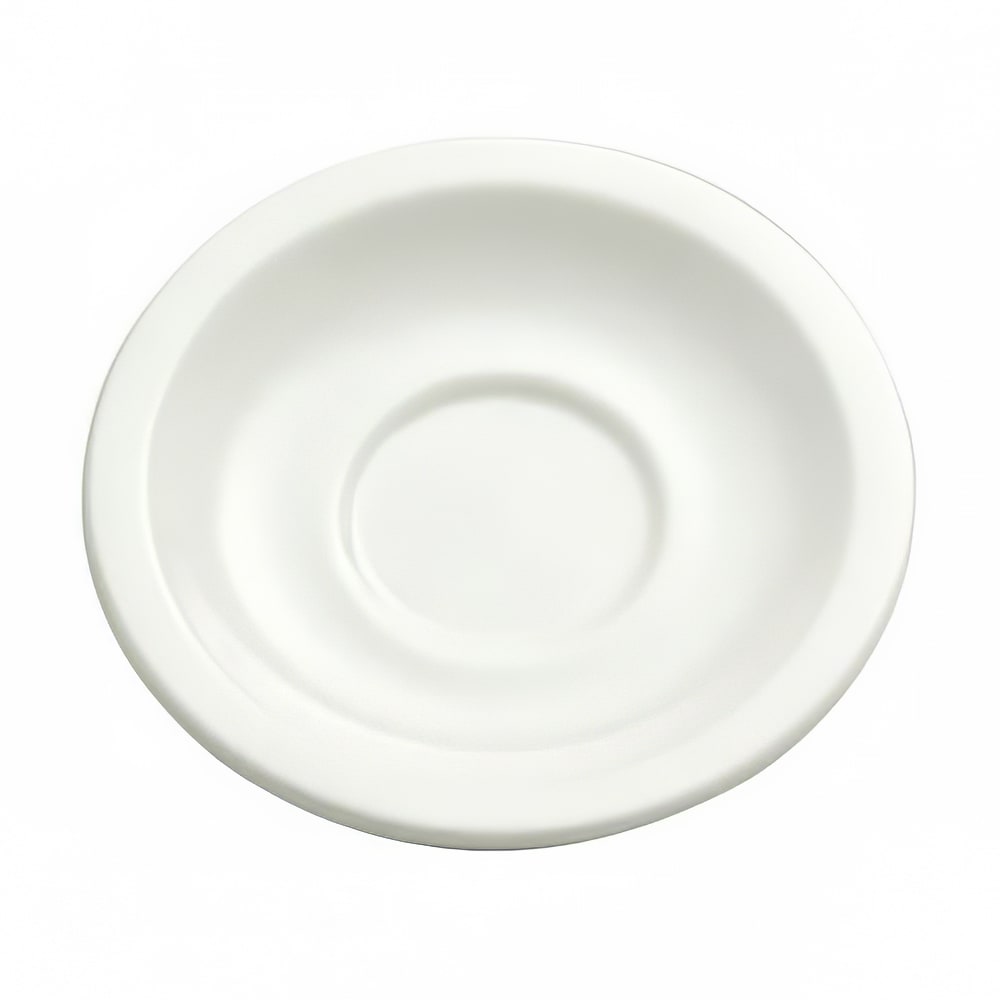 Oneida 5 1/2" Round Buffalo Saucer - Porcelain, Cream White (F9010000501)