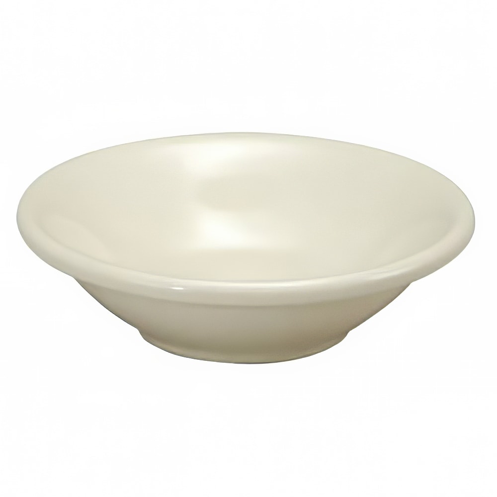 Oneida 3 3/4 oz Round Buffalo Fruit Bowl - Porcelain, Cream White (F9010000710)