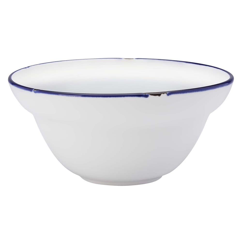 Oneida 9 oz Round Tintin™ Cereal Bowl - Porcelain, White & Blue (L2105008701)