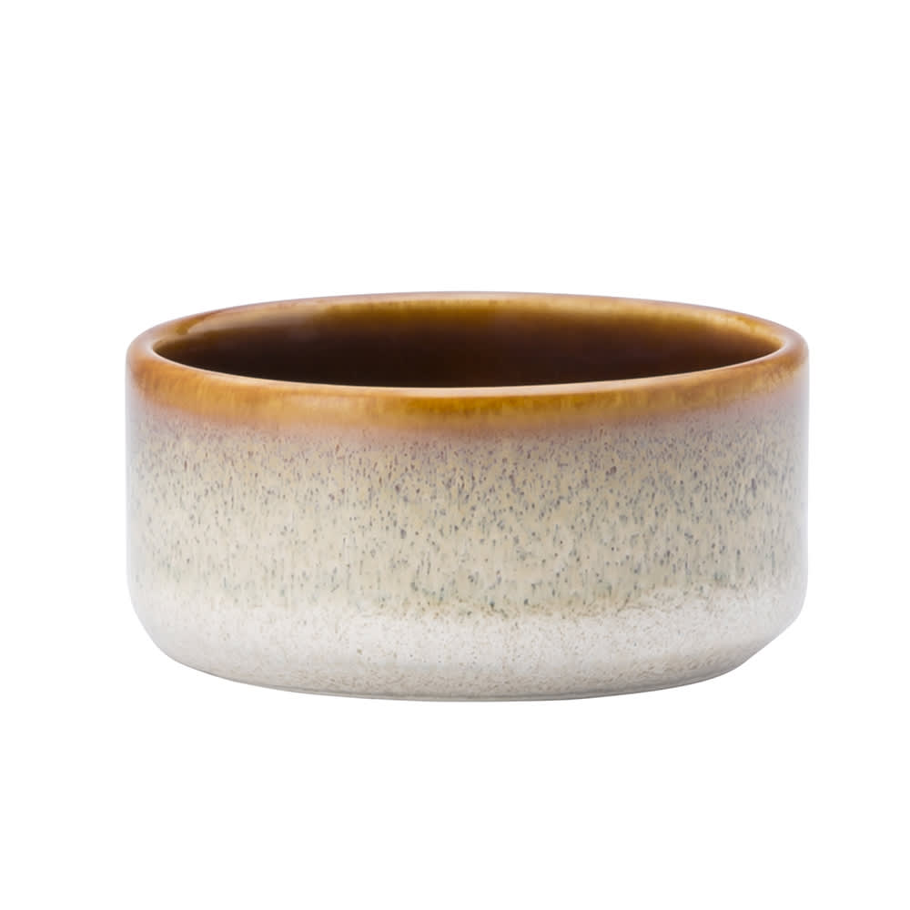 Oneida 2 oz Round Rustic Sauce Dish - Porcelain, Sama (L6753066941)