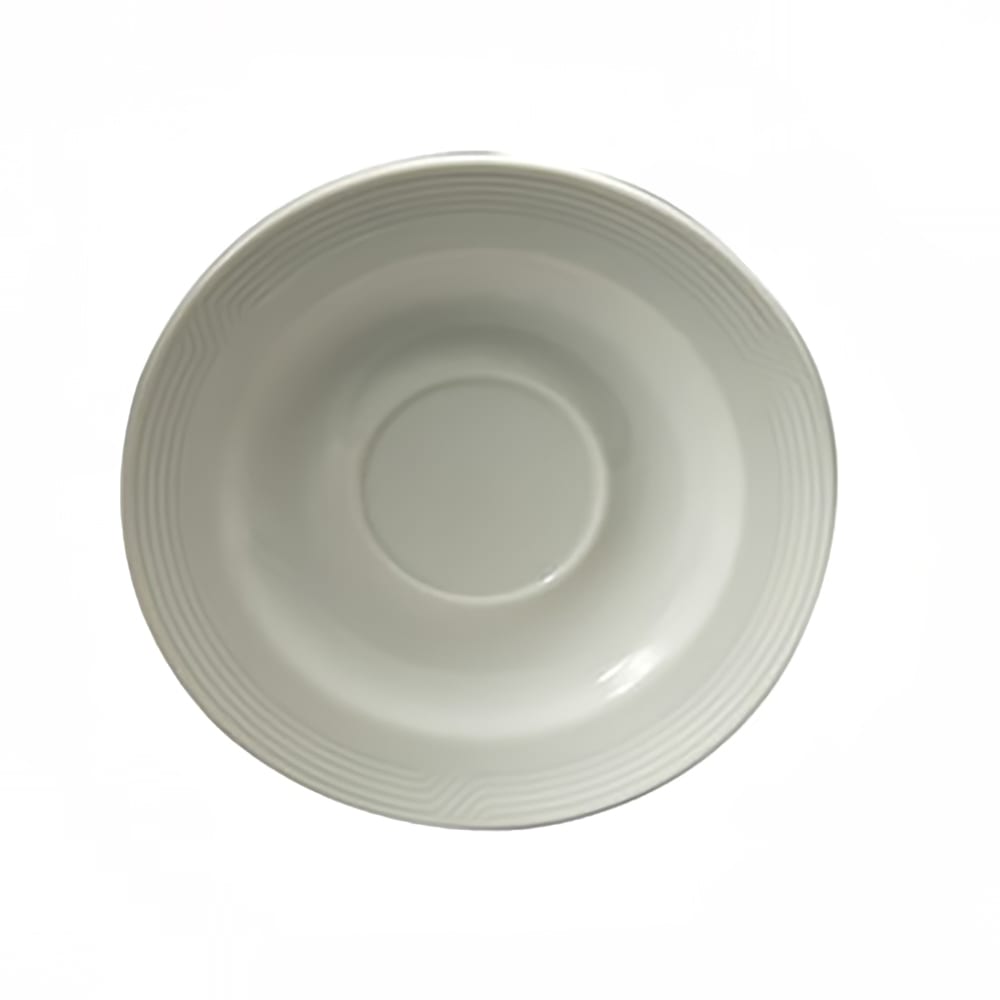 Oneida 6" Round Impressions Saucer - Porcelain, Bright White (R4010000500)