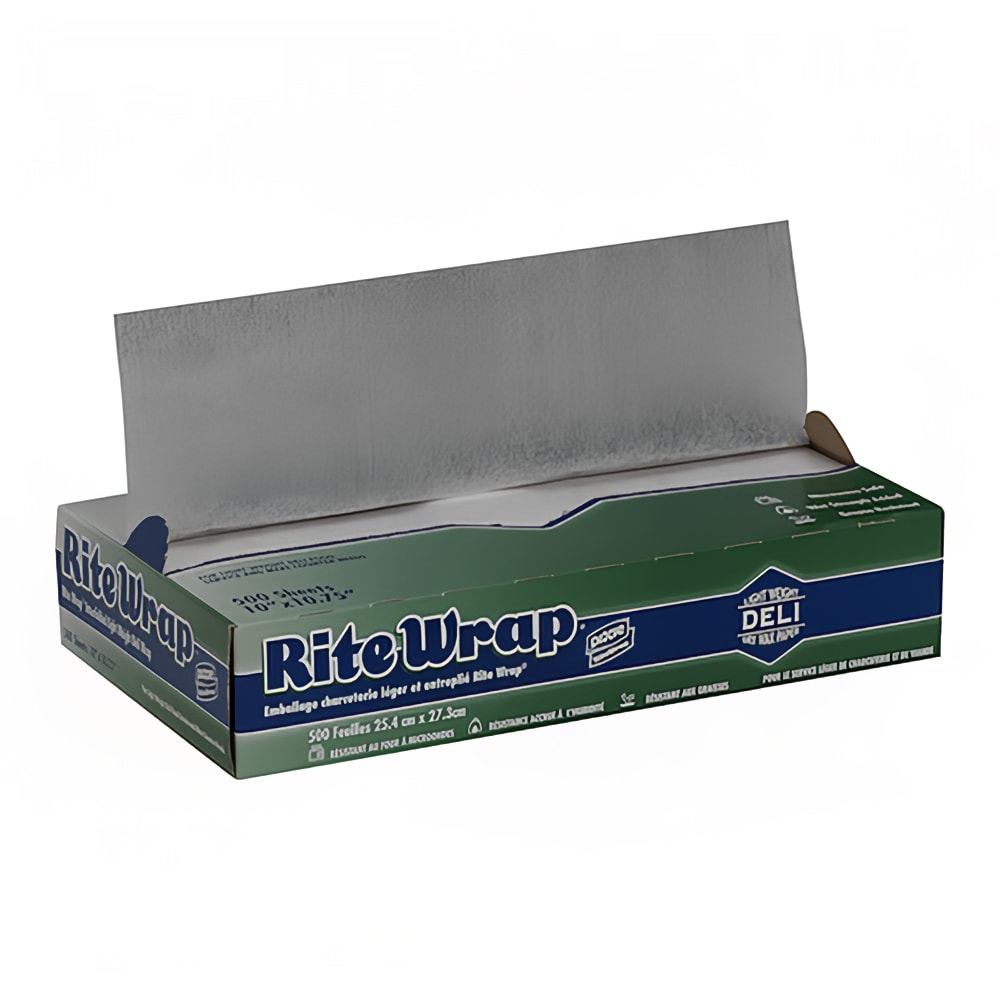 Dixie RW106 Rite-Wrap® Deli Paper - 10" x 10 3/4", Dry Wax